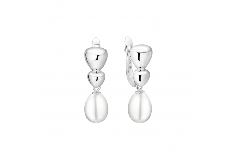 Kõrvarõngad SK25475EL Valge pärl